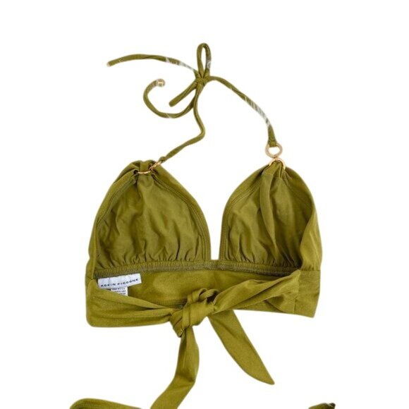 Robin Piccone Bright Olive Skirt Bikini Set - Picture 2 of 3